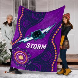 Storm Rugby Aboriginal Art Blanket