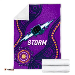 Storm Rugby Aboriginal Art Blanket