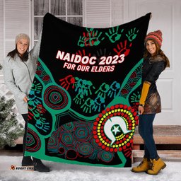 naidoc week 2023 aboriginal art for our elders blanket