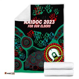 naidoc week 2023 aboriginal art for our elders blanket