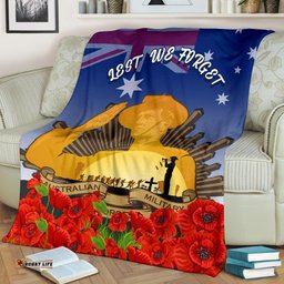 Premium Blanket Australia ANZAC Day And Soldiers