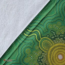 Australia Aboriginal Premium Blanket Indigenous Platypus Ver 14