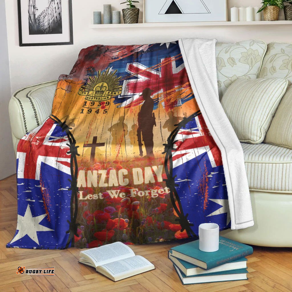 ANZAC Day World War II Commemoration 39 45 Premium Blanket