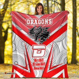 St. George Illawarra Dragonss Naidoc Sporty Style Premium Blanket
