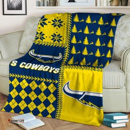 Cowboys Rugby Christmas Style Blanket