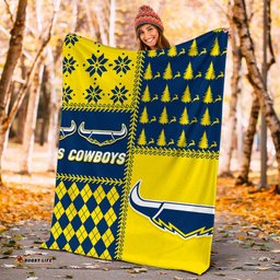 Cowboys Rugby Christmas Style Blanket