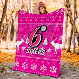 Sydney Sixers Cricket Australian Christmas Ugly Style Blanket
