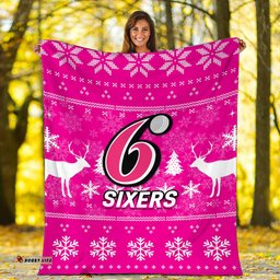 Sydney Sixers Cricket Australian Christmas Ugly Style Blanket