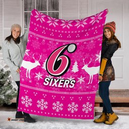 Sydney Sixers Cricket Australian Christmas Ugly Style Blanket