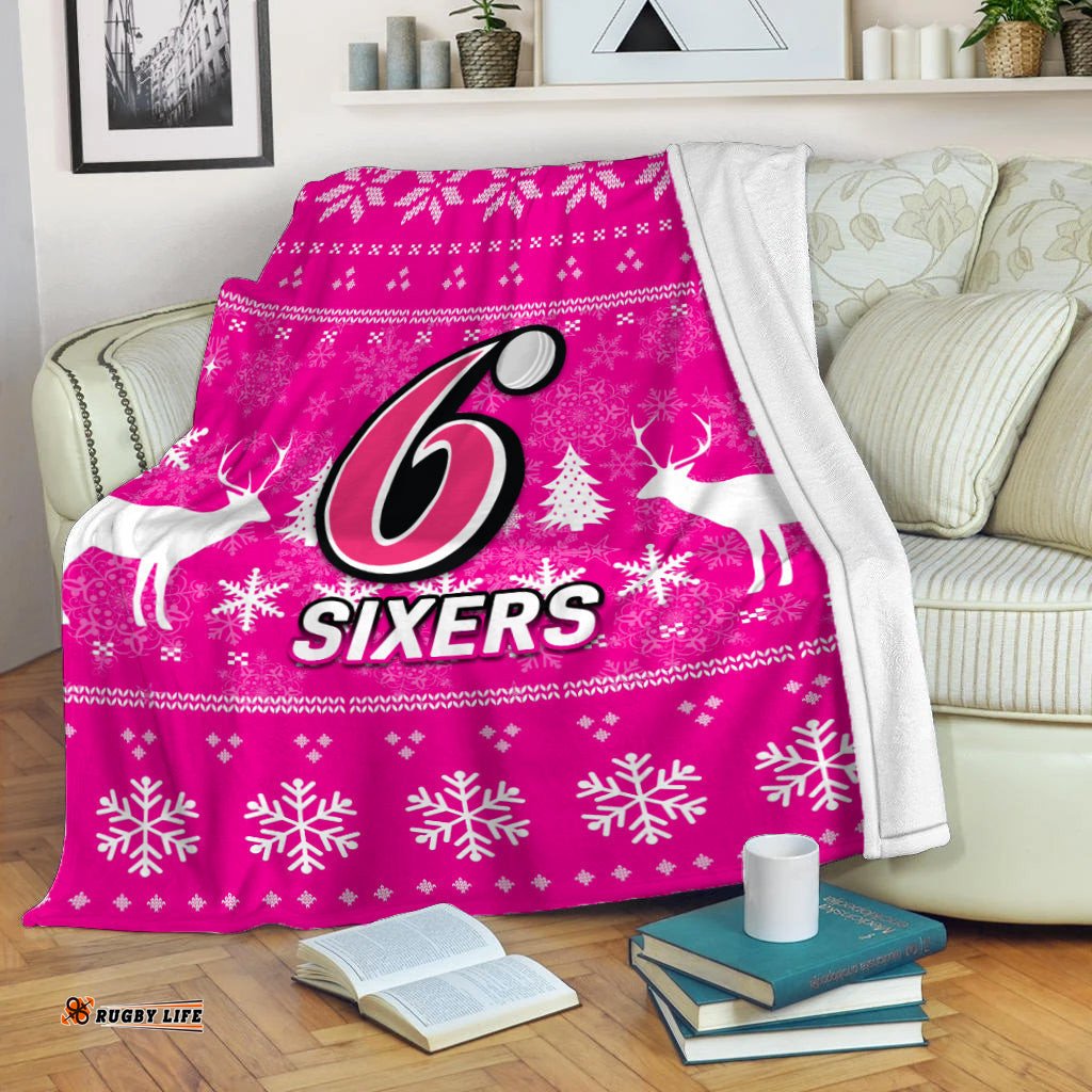 Sydney Sixers Cricket Australian Christmas Ugly Style Blanket