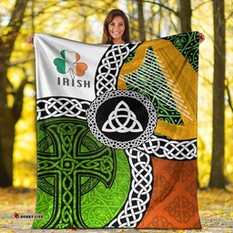 Ireland Legend Premium Blanket Ireland With Circle Celtics Knot