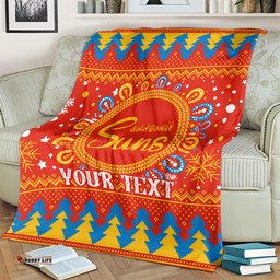 Custom GC Suns Football Blanket Christmas Vibe