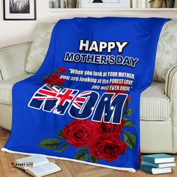 Australia Happy Mother Day Purest Love Rose Blanket
