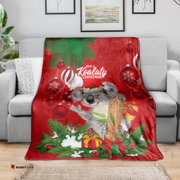 Koala Lover Blanket Australia Merry Christmas Aboriginal
