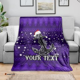 custom fremantle dockers football blanket christmas vibe 2023