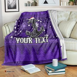 custom fremantle dockers football blanket christmas vibe 2023