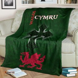 Wales Premium Blanket Wales Cymru Celtic Cross