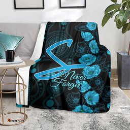 Strikers Cricket Never Forget Custom Blanket ANZAC Day with Poppy Aboriginal