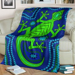 Australia Aboriginal Inspired Blanket Aboriginal Dreamtime Lizard