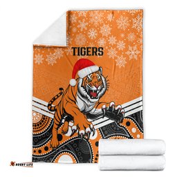 custom tigers rugby christmas blanket merry xmas 2023 mix aboriginal art