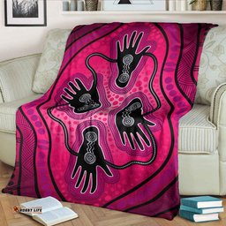 Australia Aboriginal Inspired Blanket Aboriginal dot art painting Friendship and unity concept