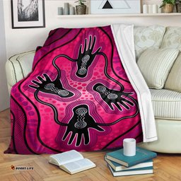 Australia Aboriginal Inspired Blanket Aboriginal dot art painting Friendship and unity concept