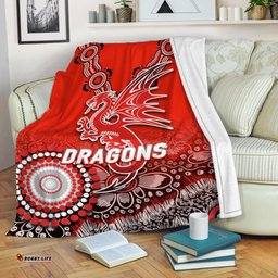 Dragons Rugby Aboriginal Art Blanket