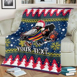 Custom Crows Football Blanket Christmas Vibe