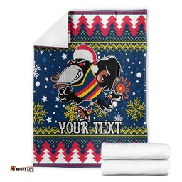 Custom Crows Football Blanket Christmas Vibe