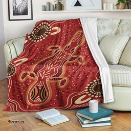 Australia Aboriginal Premium Blanket Indigenous Platypus Ver 1