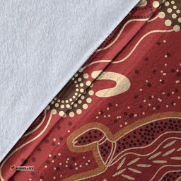 Australia Aboriginal Premium Blanket Indigenous Platypus Ver 1