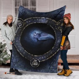 Celtic Premium Blanket Celtic Raven