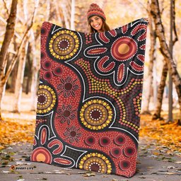 Aboriginal Blanket Aboriginal Snake Pattern Dot Painting