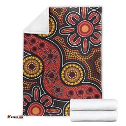 Aboriginal Blanket Aboriginal Snake Pattern Dot Painting