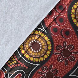 Aboriginal Blanket Aboriginal Snake Pattern Dot Painting