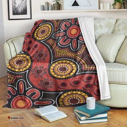Aboriginal Blanket Aboriginal Snake Pattern Dot Painting