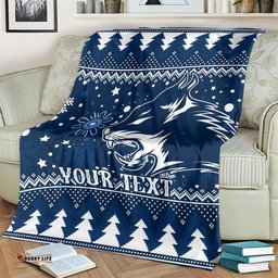 Custom Geelong Cats Football Blanket Christmas Vibe 04