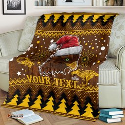 hawks football blanket spectemur agendo christmas vibe 2023