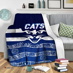 Cats Aboriginal Art Football Geelong Blanket