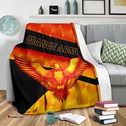 Orange Army Premium Blanket Cricket Sporty Style 07