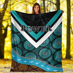 Power Indigenous Premium Blanket Proud Port Adelaide