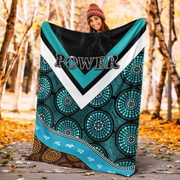 Power Indigenous Premium Blanket Proud Port Adelaide