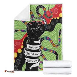 Aboriginal NAIDOC Week Premium Blanket Stronger Together Unique Style