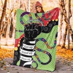 Aboriginal NAIDOC Week Premium Blanket Stronger Together Unique Style
