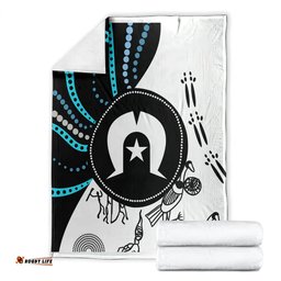 aboriginal pattern torest strait island blanket ts04