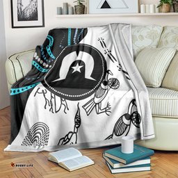 aboriginal pattern torest strait island blanket ts04