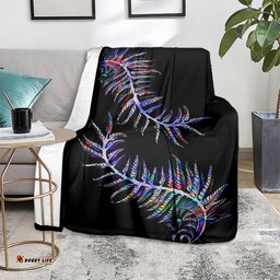 New Zealand Blanket Aotearoa Silver Fern Mixed Papua Shell Purple Vibe