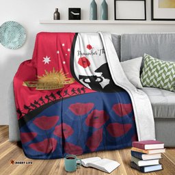 ANZAC Day Premium Blanket We will remember Them 07