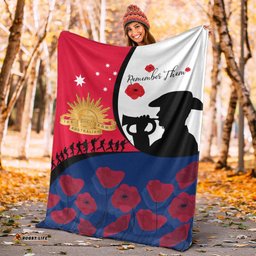 ANZAC Day Premium Blanket We will remember Them 07