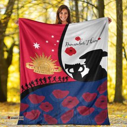ANZAC Day Premium Blanket We will remember Them 07